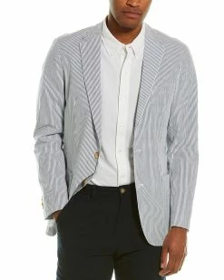 Buy ✔️ J.McLaughlin Lisbon Seersucker Blazer Men Sportcoats & Blazers ❤️