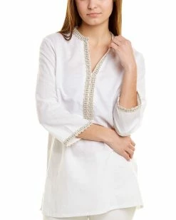Budget 😍 J.McLaughlin Whitney Linen Blouse 👩 Women Tops 😉
