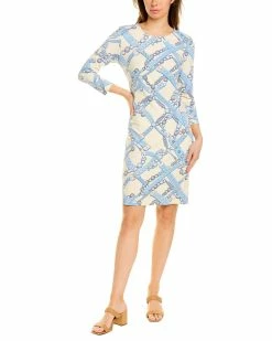 Wholesale 😉 J.McLaughlin Sophia Catalina Cloth Sheath 👗 Dress 👩 Women 👗 Dresses Blue Multicolor ✔️